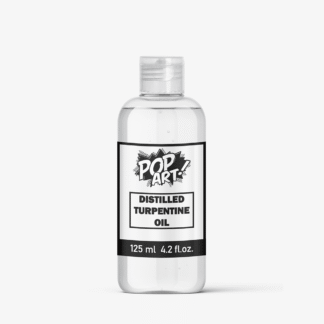 Distilled Turpentine Oil For Professional Oil Paints From POP ART - 125 ml Squeeze Bottle