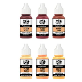 Skin tones acrylic model colors set of 6 colors