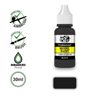 Model Paint BLACK Acrylic Color