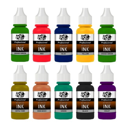 Acrylic ink set Egypt 10 colors