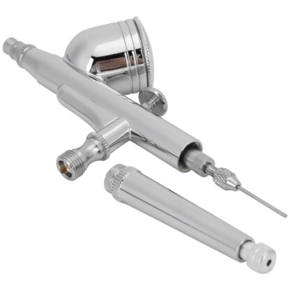 Neoeco nct130s1 gravity feed dual action airbrush kit spray gun with trigger, 0.3 mm needle and 7 cm cup
