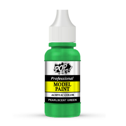 POP ART Pearl Green metallic acrylic model paint for miniatures