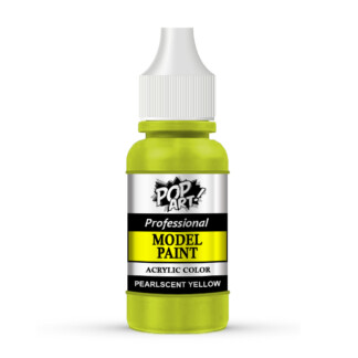 POP ART Pearl Yellow metallic acrylic model paint for miniatures