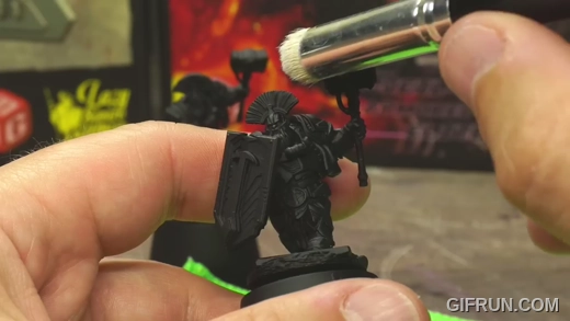 Drybrushing raised areas