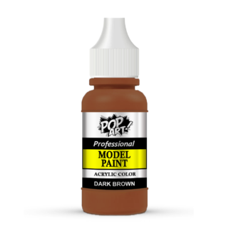 POP ART Dark Brown acrylic model paint for miniatures
