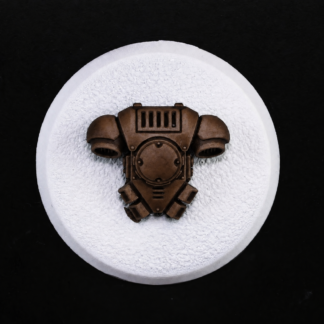 POP ART Dark Brown Flow Shade contrast paint result on a detailed miniature