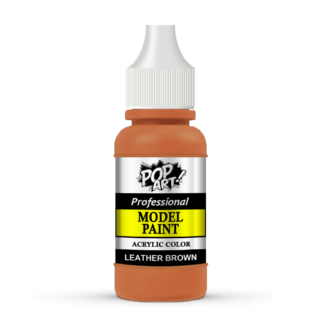 POP ART Leather Brown acrylic model paint for miniatures