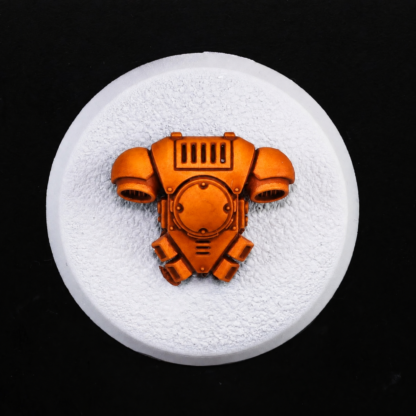 POP ART Orange Flow Shade contrast paint result on a detailed miniature