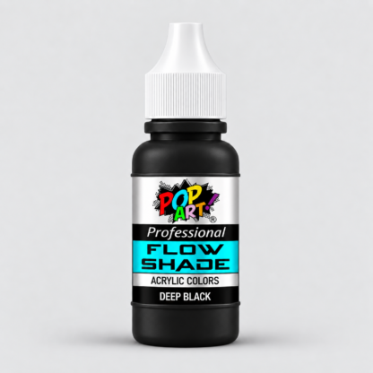 POP ART Deep Black Flow Shade Paint 30ml bottle