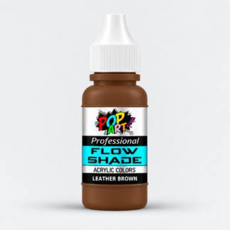 POP ART Leather Brown Flow Shade Paint 30ml bottle