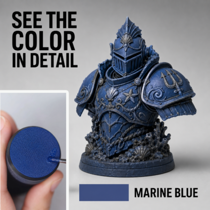 Marine Blue acrylic model paint used on miniature armor