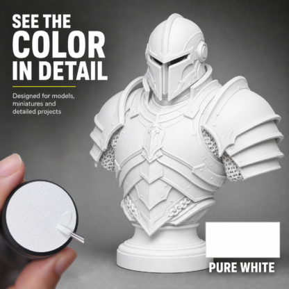 white paint for scale models